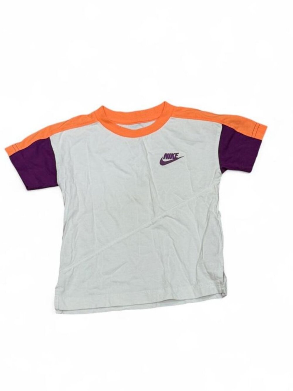 Nike Kids Colorblock Tee Orange Purple 2T